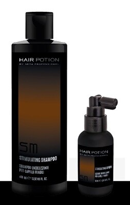 HAIR POTION KIT 2 PRODOTTI STIMULATING SHAMPOO+ LOTION anticaduta