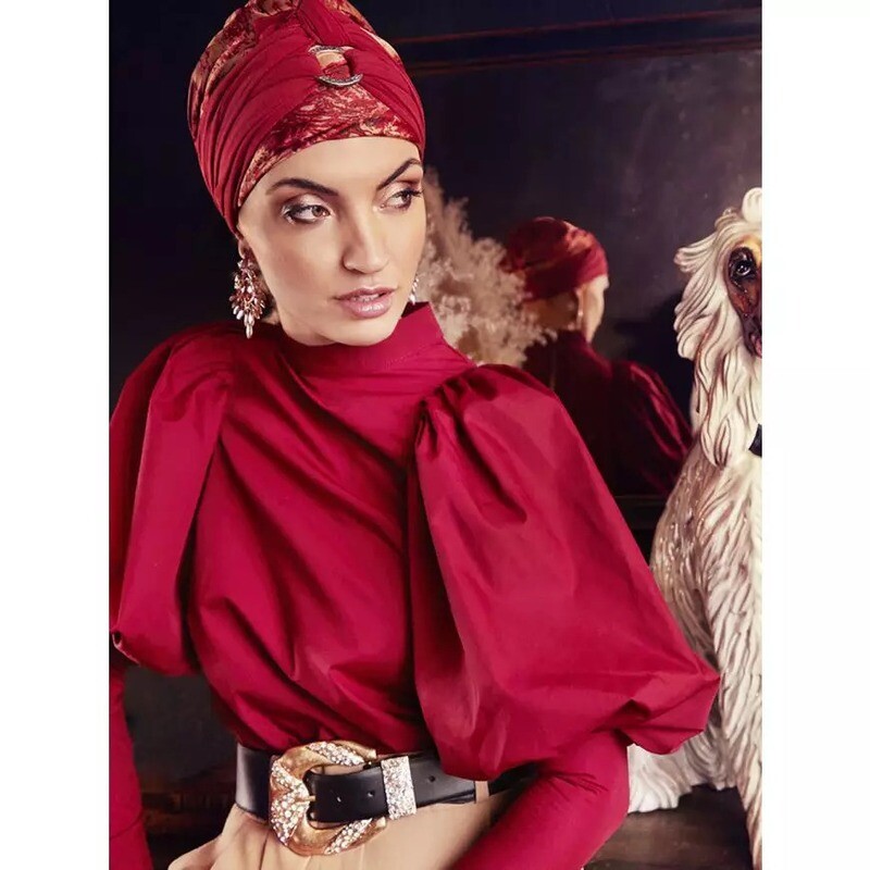 TURBANTE CHRISTINE SIENNA CON FASCIA TURBANTE CHRISTINE SIENNA CON FASCIA