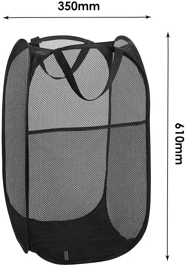 CESTO PORTA BIANCHERIA -OGGETTI IN RETE RICHIUDIBILE