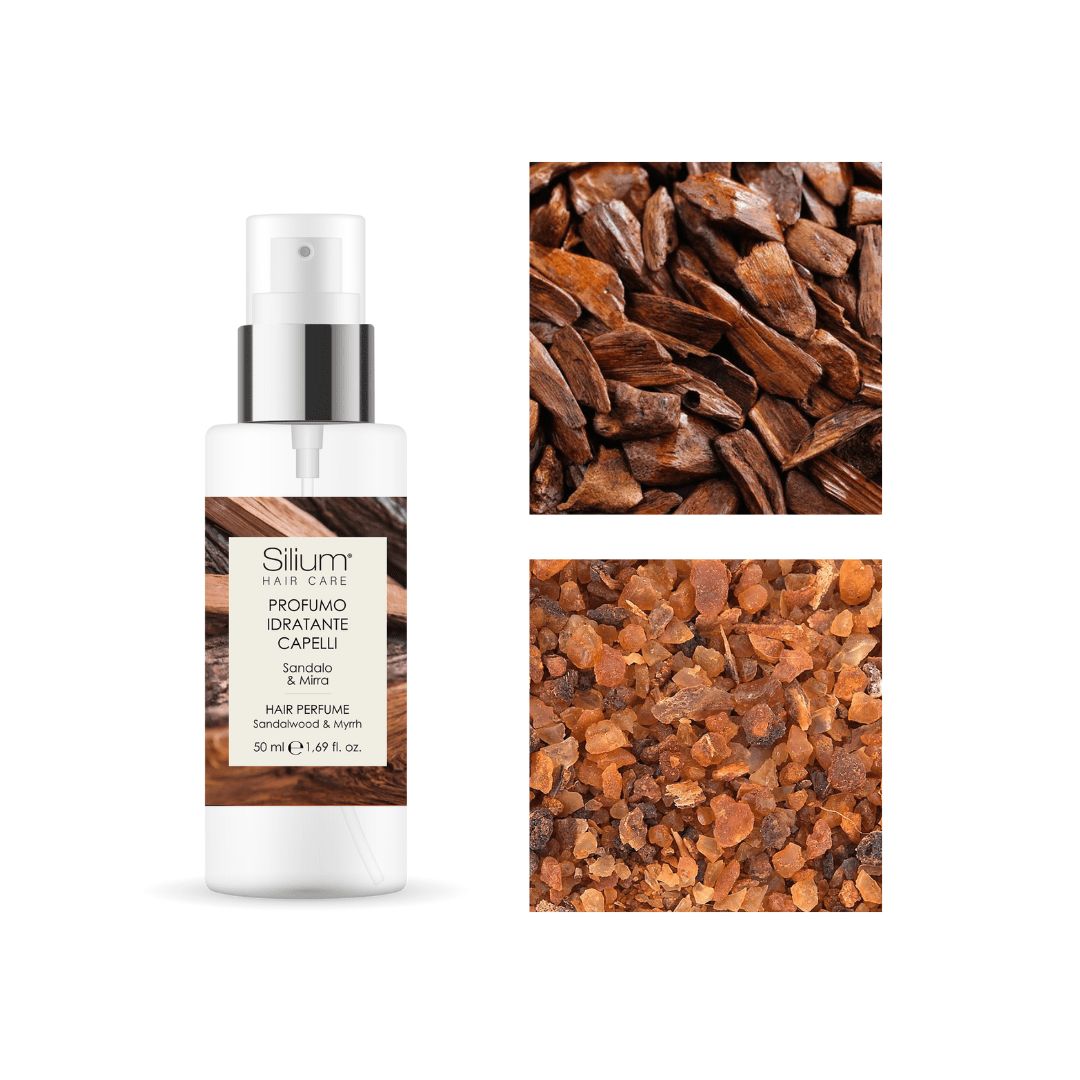 PROFUMO PER CAPELLI SILIUM IDRATANTE 50ml SANDALO E MIRRA