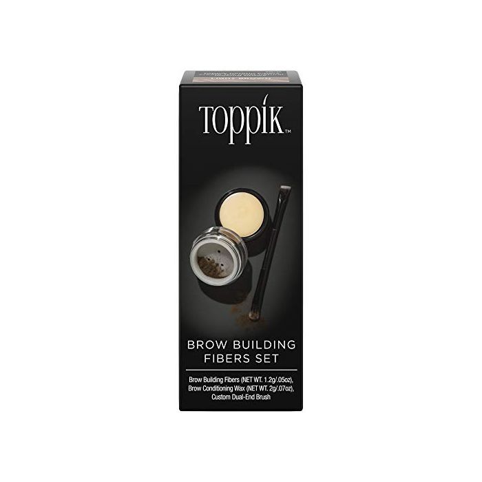 TOPPIK BROW BUILDING FIBER SET DARK BROW