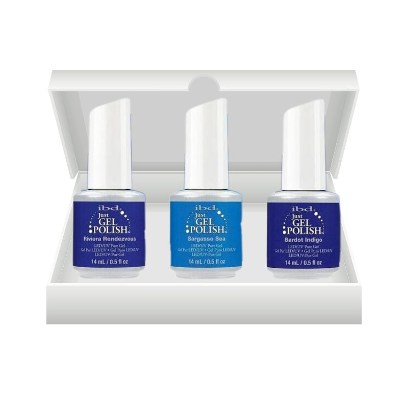 SET BLU IBD JUST GEL POLISH SMALTO SEMIPERMANENTE 14ml SET BLU IBD JUST GEL POLISH SMALTO SEMIPERMANENTE 14ml