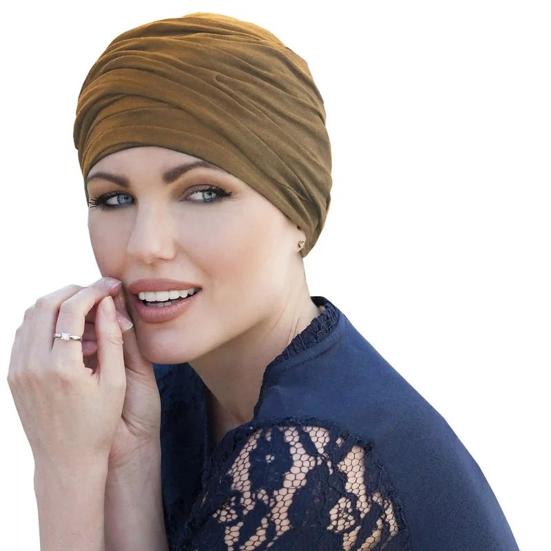 TURBANTE MASUMI SCARLET CAMEL