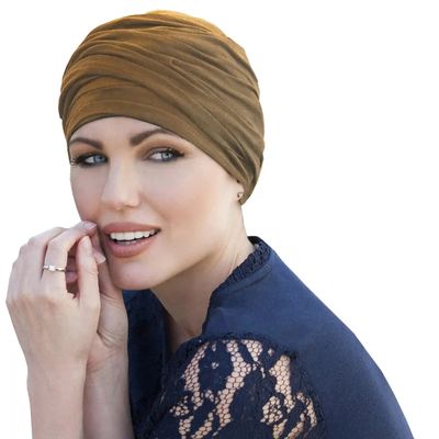 TURBANTE MASUMI SCARLET CAMEL