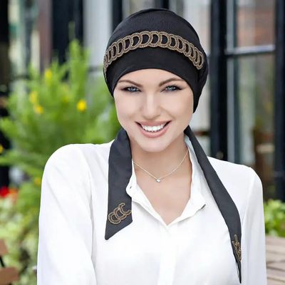 TURBANTE MASUMI YANNA BLACK GOLDEN TURBANTE MASUMI YANNA BLACK GOLDEN