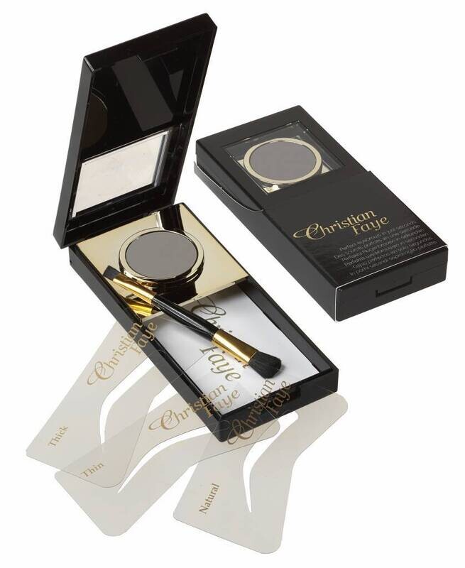 CHRISTIAN FAYE KIT PER SOPRACCIGLIA CON STENCIL COLORE CHARCOAL
