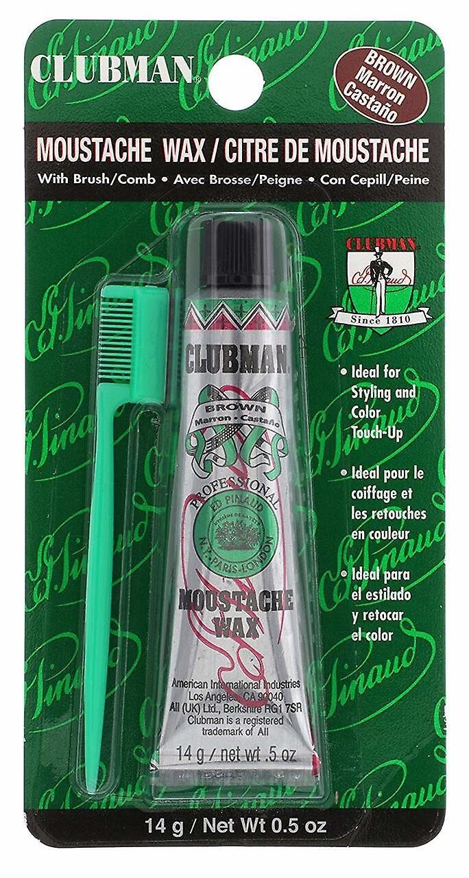 CLUBMAN MOUSTACHE WAX BROWN 14gr CLUBMAN MOUSTACHE WAX BROWN 14gr