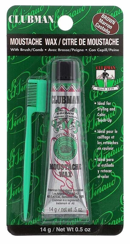 CLUBMAN  MOUSTACHE WAX BROWN 14gr