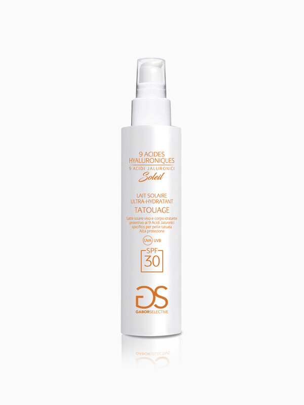 GABOR 9 ACIDI IALURONICI LATTE SOLARE TATUAGGI SPF30+ 150ml GABOR 9 ACIDI IALURONICI LATTE SOLARE TATUAGGI SPF30+ 150ml