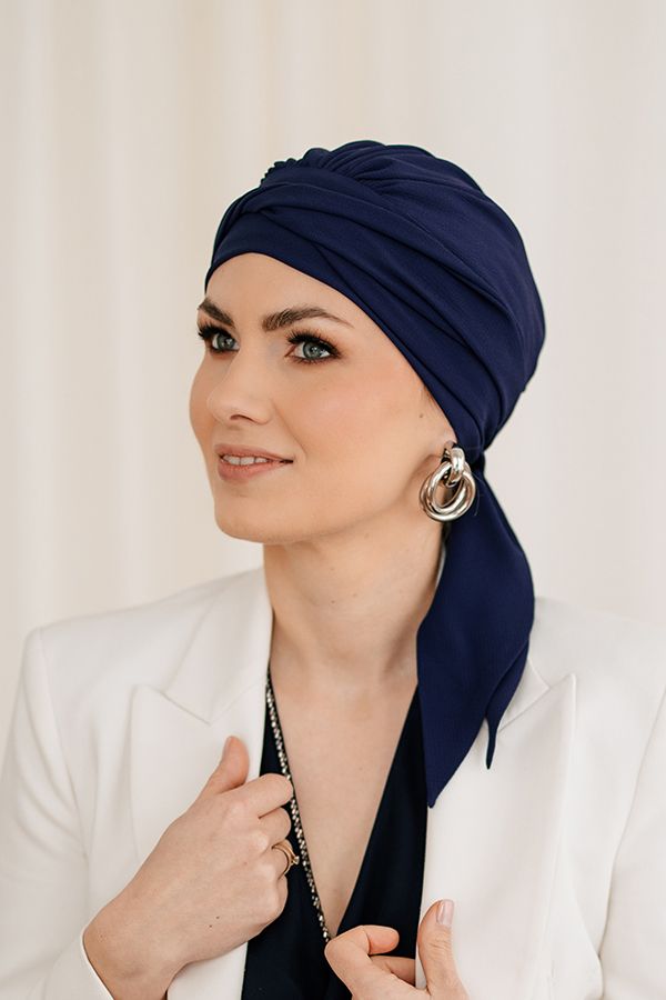TURBANTE AMY SILK Z3 BLU