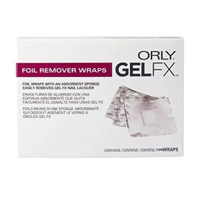 ORLY GEL FX REMOVER WRAPS 100 pz fogli per rimozione smalto