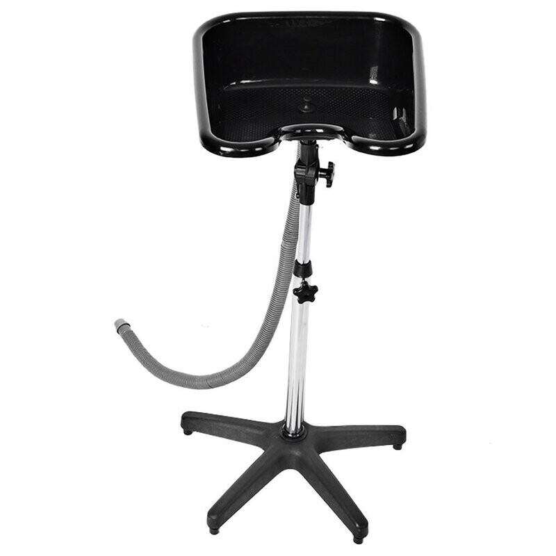 LAVATESTA SAGOMATO PORTATILE CON TUBO SCARICO BLACK