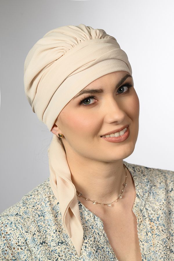 TURBANTE AMY SILK Z3 CREMA TURBANTE AMY SILK Z3 CREMA