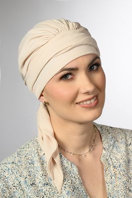 TURBANTE AMY SILK Z3 CREMA TURBANTE AMY SILK Z3 CREMA