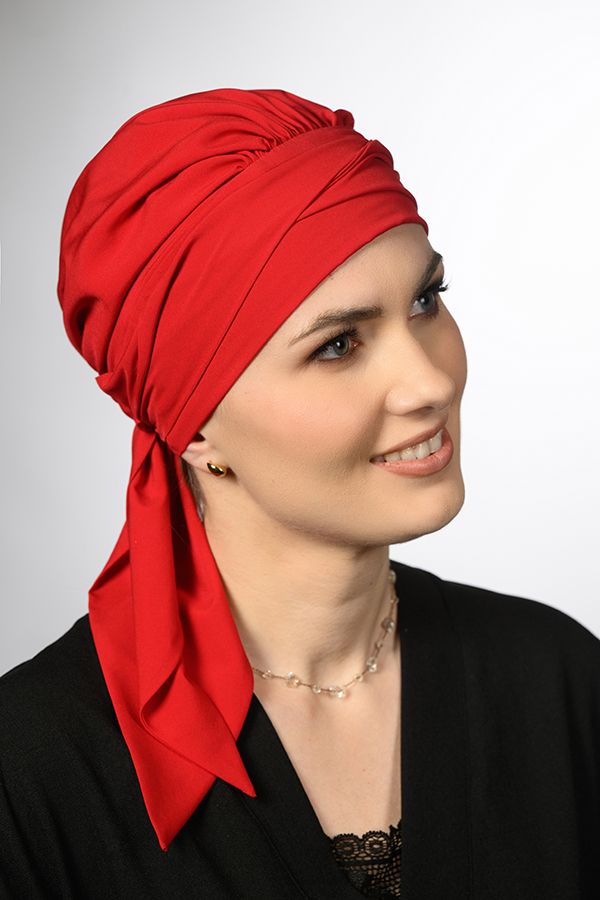 TURBANTE AMY SILK SU1 ROSSO