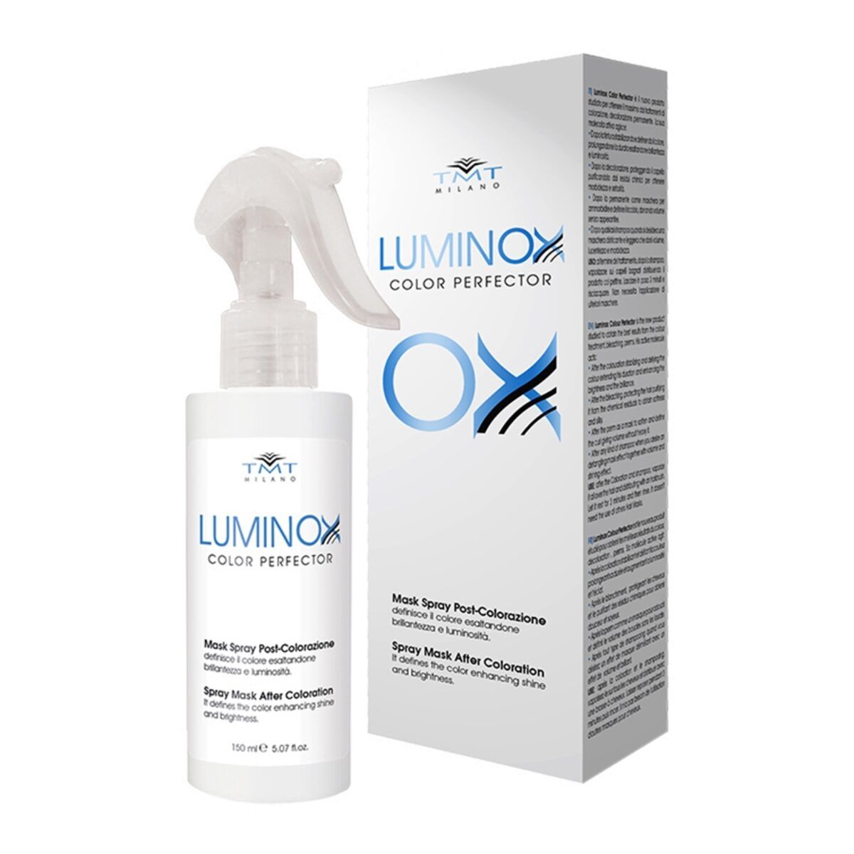 LUMINOX MASK SPRAY POST COLORAZIONE 150ml TMT LUMINOX MASK SPRAY POST COLORAZIONE 150ml TMT