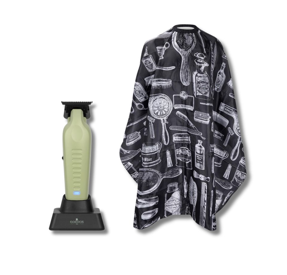 KIT TAGLIACAPELLI GORDON DA RIFINITURA + MANTELLA TAGLIO