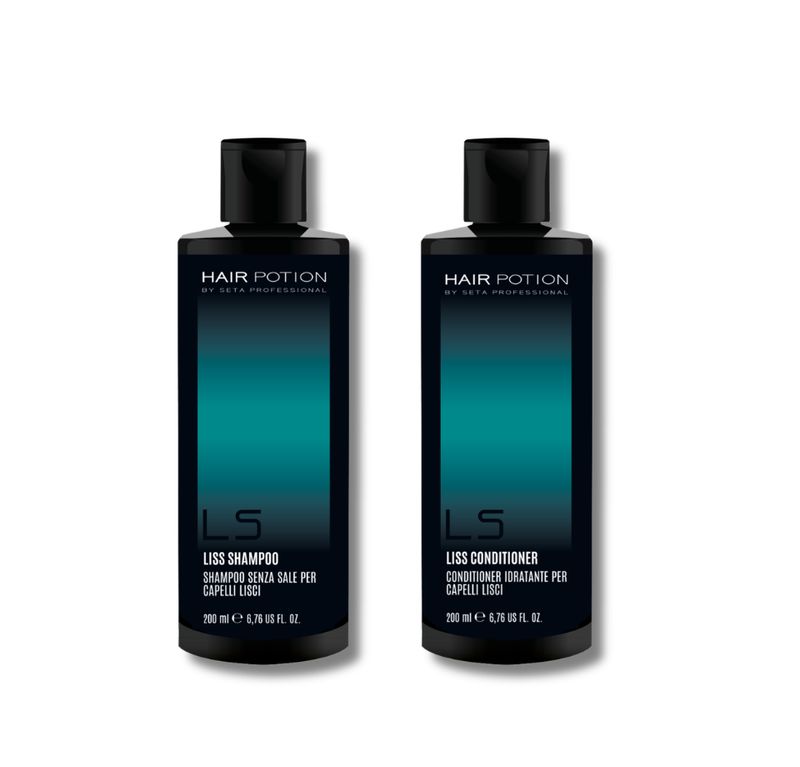 HAIR POTION KIT 2 PRODOTTI LISS SHAMPOO + CONDITIONER capelli lisci HAIR POTION KIT 2 PRODOTTI LISS SHAMPOO + CONDITIONER capelli lisci