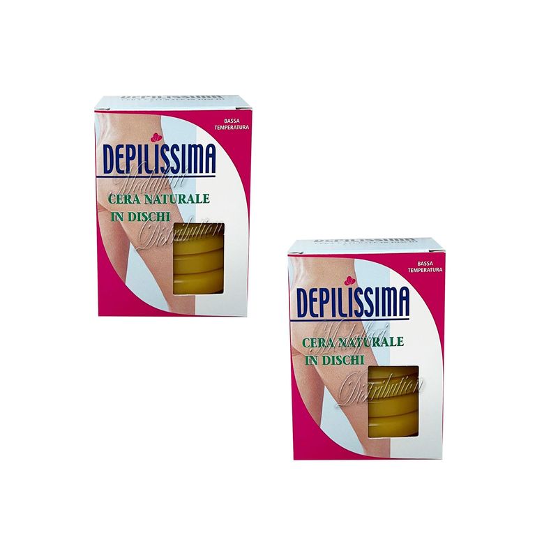 DEPILISSIMA CERA NATURALE IN DISCHI 200gr KIT 2 PEZZI DEPILISSIMA CERA NATURALE IN DISCHI 200gr KIT 2 PEZZI