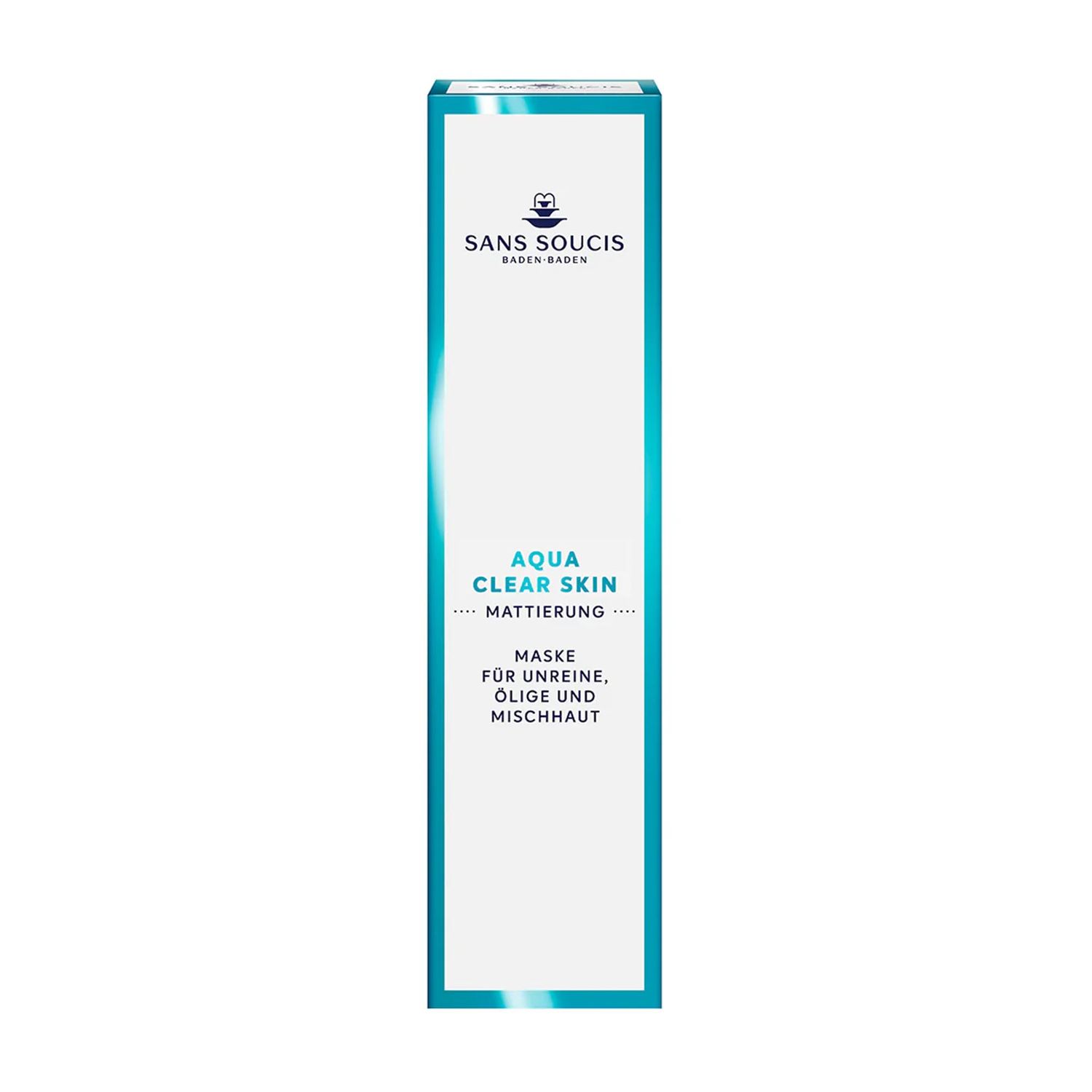 SANS SOUCIS AQUA CLEAR SKIN MASK 53gr maschera pelli impure SANS SOUCIS AQUA CLEAR SKIN MASK 53gr maschera pelli impure