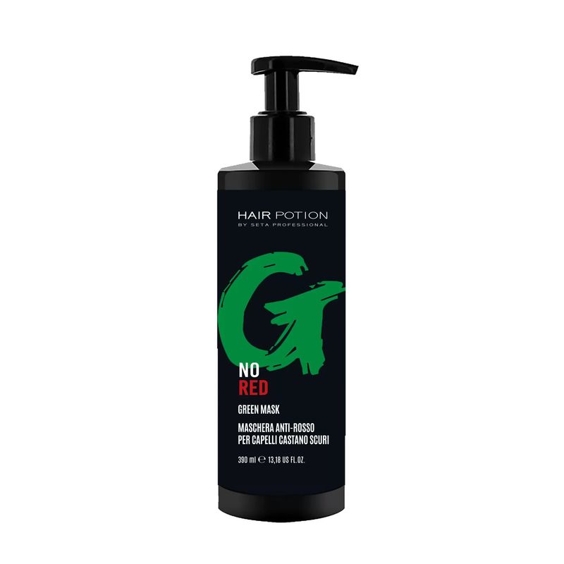 HAIR POTION NO RED GREEN MASK 400ml anti rosso capelli castano scuro HAIR POTION NO RED GREEN MASK 400ml anti rosso capelli castano scuro
