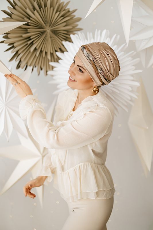 TURBANTE BENTA + AURORA BAND LUREX TURBANTE BENTA + AURORA BAND LUREX