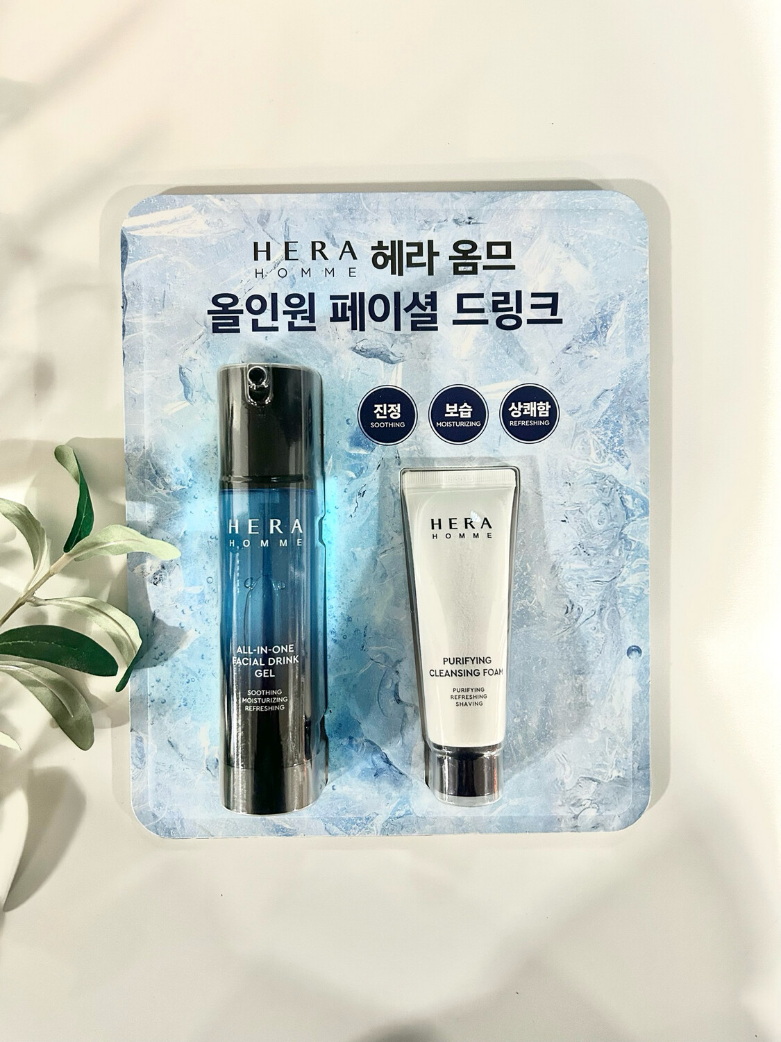 Hera homme all in one facial drink set 