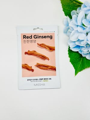 missha airy fit sheet mask red ginseng 1ea