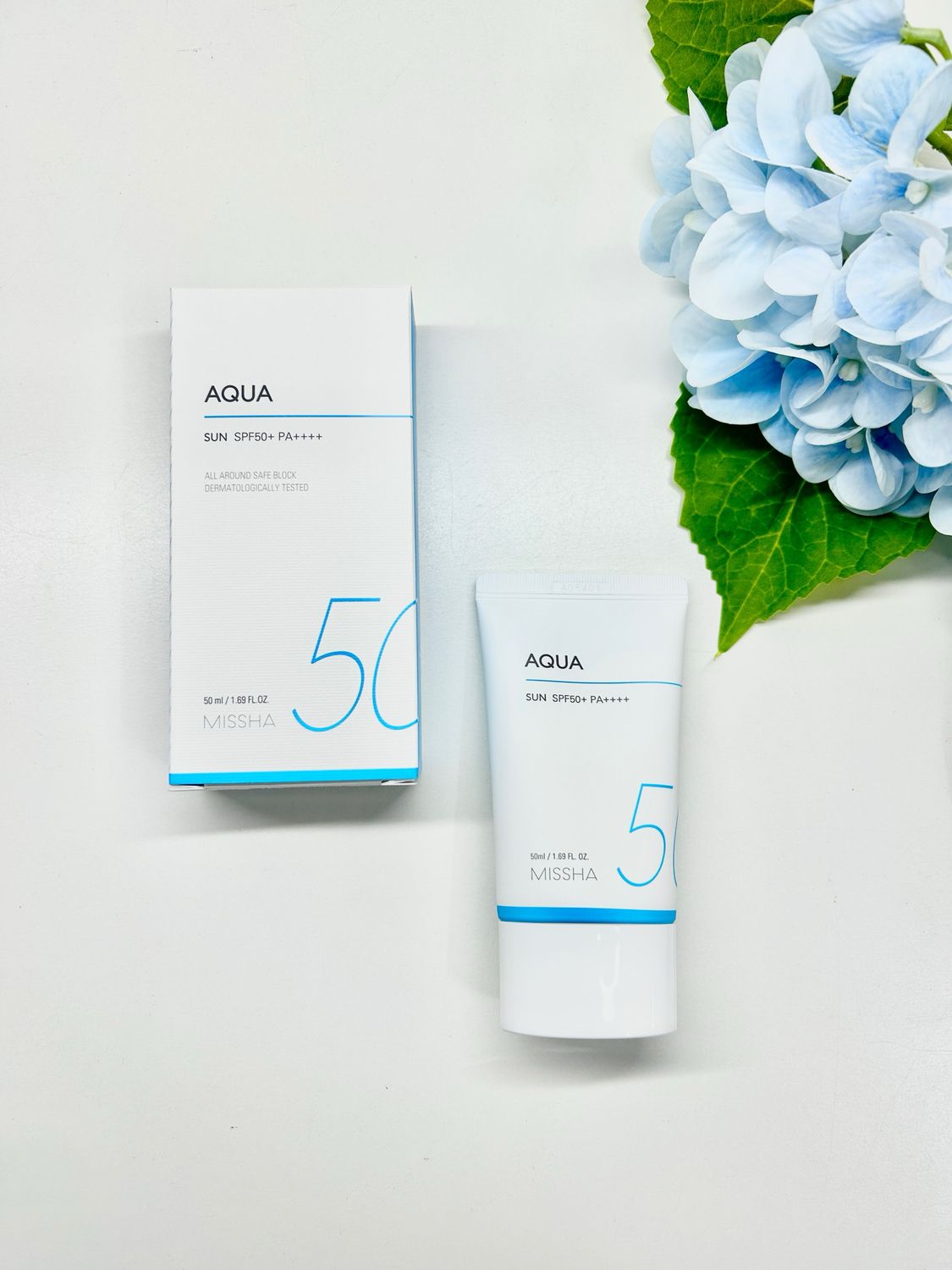 [942121] MISSHA All Around Safe Block Dermatologically Tested Aqua Sun 50ml [G-6-4]