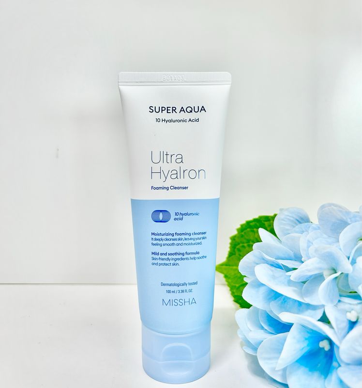 [534932] MISSHA Super Aqua 10 Hyaluronic Acid Foaming Cleanser 100ml [G-6-2]