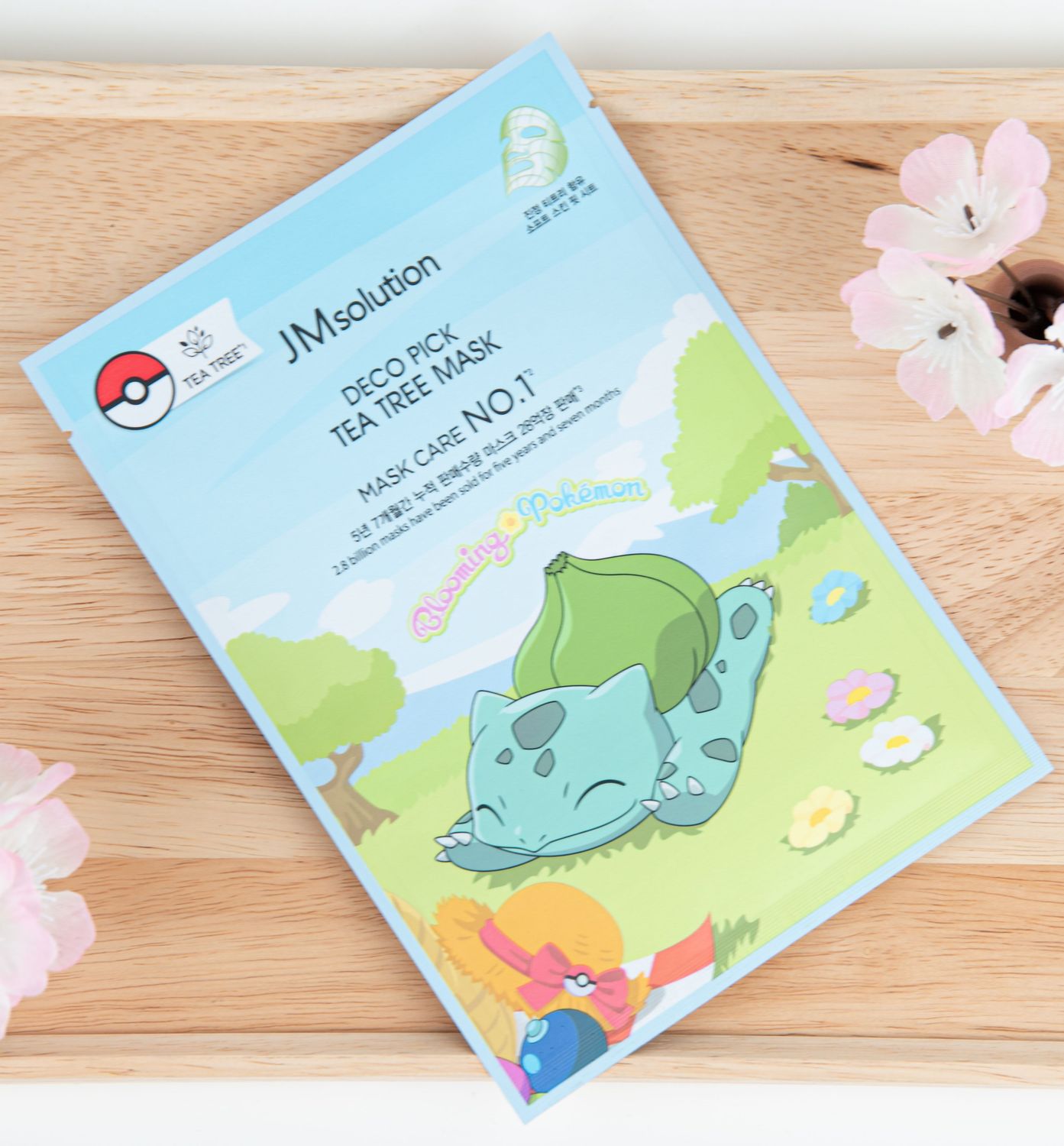 736148 Jm Solution Deco Pick Tea Tree Mask X Pokemon Bulbasaur 30ml*10EA
