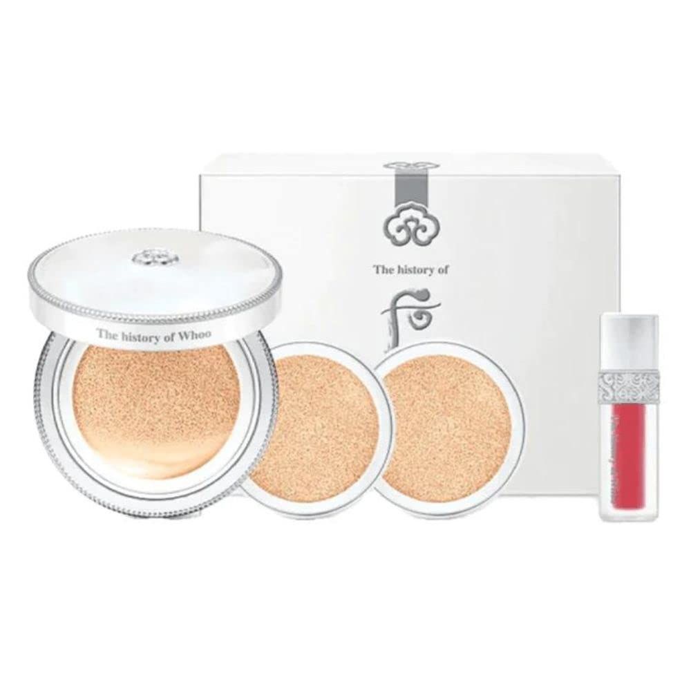 51105914 The History of Whoo Gongjinhyang:Seol Radiant White Moisture Cushion Foundation No. 21 Set