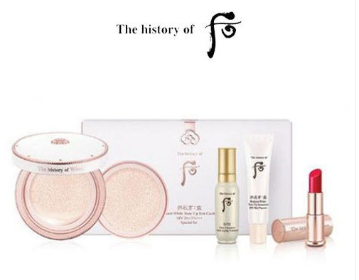 51106710 The History of Whoo Gongjinhyang Seol Radiant White Tone Up Sun Cushion Special Set