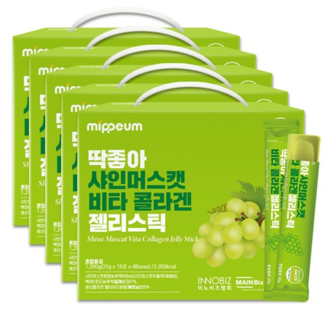 Mippeum Living Health Perfect Shine Muscat Vita Collagen Jelly Stick, 1 piece, 1.2kg ( при покупке от 14 упаковок)