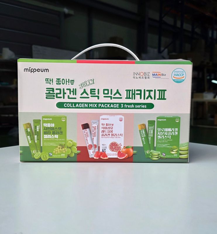 Mippeum Living Health Perfect Collagen Stick Mix Package Season 3 Shine Muscat + Red Grapefruit + Aloe Set, 900g, 1 piece
