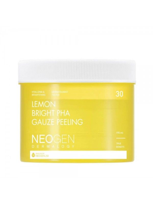 [244272] Neogen Dermatology Lemon Bright PHA Gauze Peeling 30 Pads 190ml