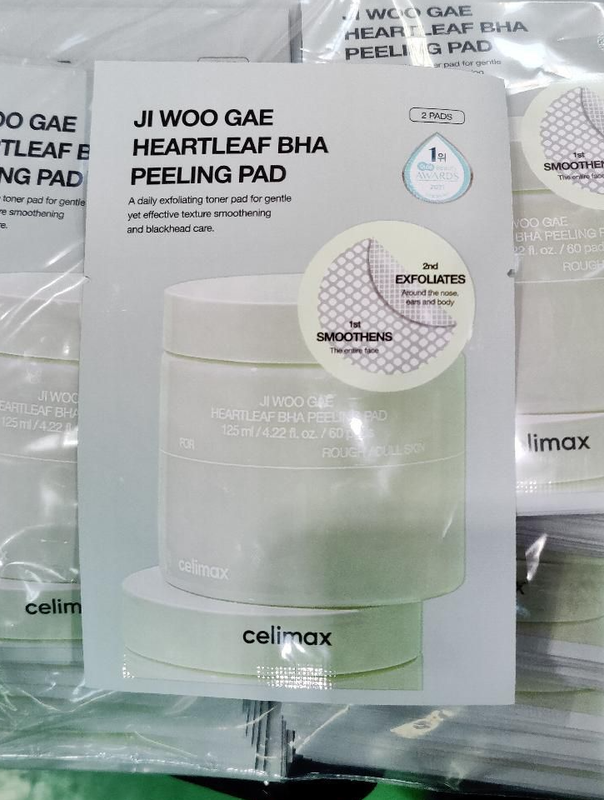 (SAMPLE) Celimax Ji Woo Gae Heartleaf BHA Peeling Pad 2p