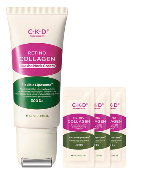 ✨ CKD Retino Collagen 300™ Антивозрастной крем для шеи + ампулы с коллагеном