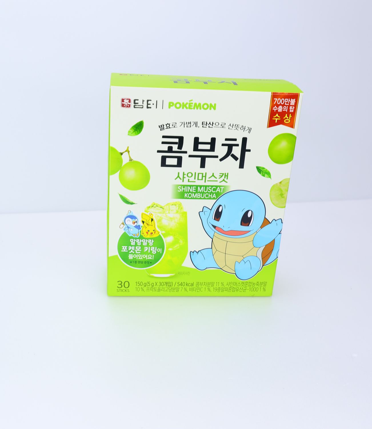Damteo x Pokémon Kombucha Shine Muscat Освежающая комбуча с виноградом Шайн Маскат и покемонами!