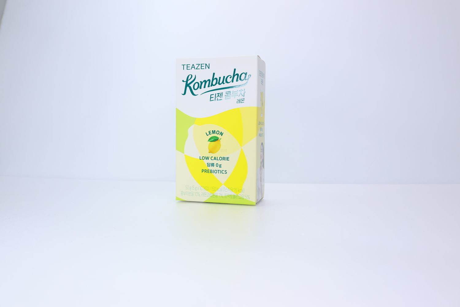 Teazen Kombucha Lemon Освежающая лимонная комбуча с пребиотиками и 0 г сахара