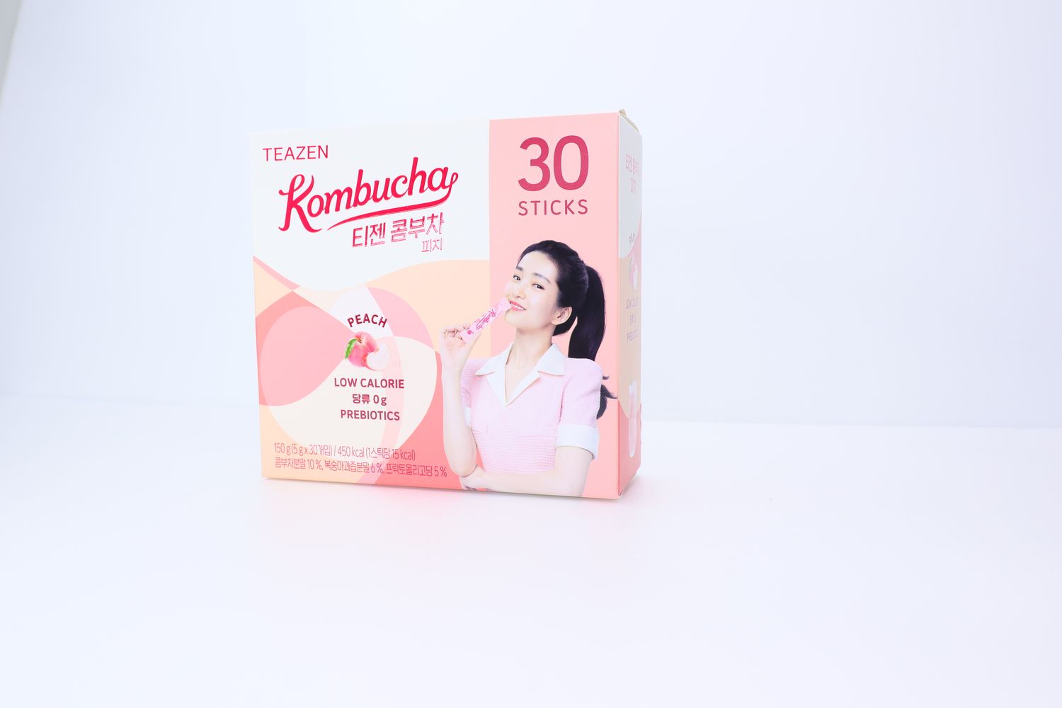 Teazen Kombucha Peach Фруктовая комбуча с персиком — вкусно, полезно, без сахара!