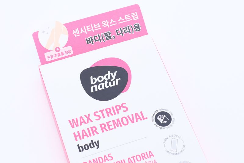 Body Natur Wax Strips for Sensitive Skin — Восковые полоски с экстрактом лотоса, 16 шт + 2 салфетки