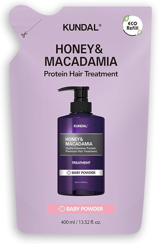 HONEY &amp; MACADAMIA PROTEIN TREATMENT REFILL POUCH 400ML - BABYPOWDER