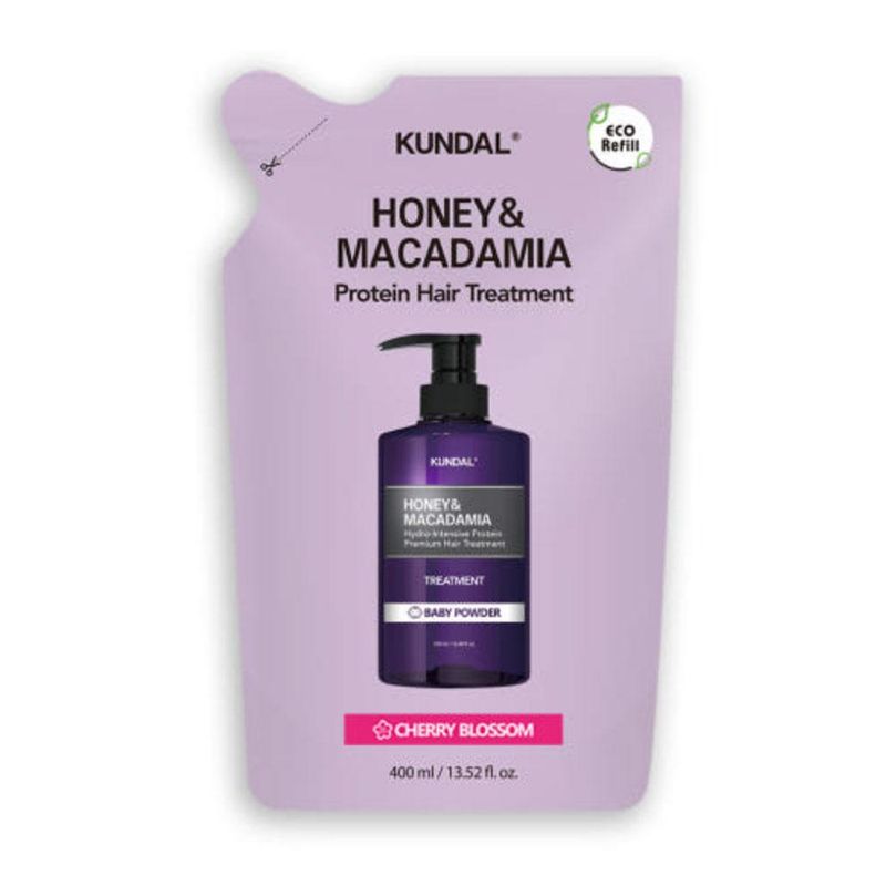 HONEY &amp; MACADAMIA PROTEIN TREATMENT REFILL POUCH 400M - CHERRY BLOSSOM