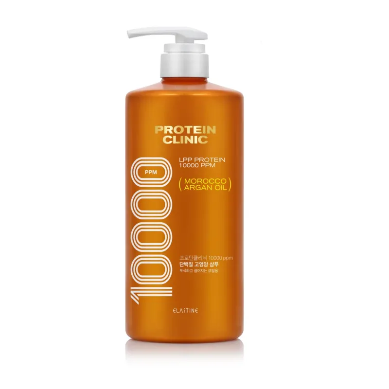 Elastin Protein 10000 Shampoo (1,000ML) 🧴 Elastine Protein Clinic Shampoo – 10,000 ppm + Аргановое масло Салонный уход дома — для волос, которые требуют восстановления.