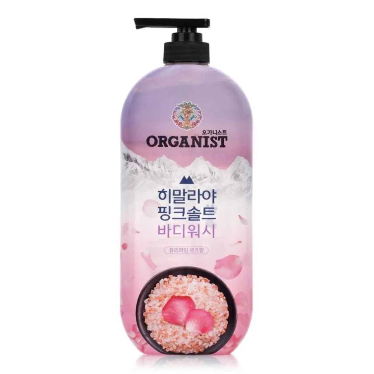 Organist Pink Salt Body Wash Rose (900G) 🏔️🌹 Organist Himalayan Pink Salt Body Wash – Розовая соль и лепестки роз Минеральное очищение + аромат розовой свежести.