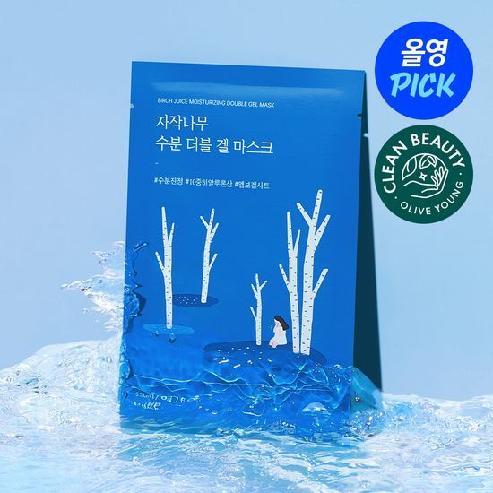 🌲 Round Lab Birch Juice Gel Mask – Двойная гелевая маска с берёзовым соком Победитель Clean Beauty Olive Young, выбор №1 для увлажнения!