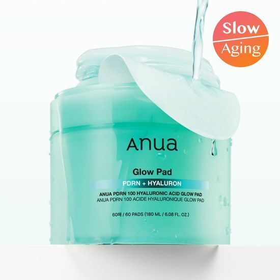 아누아 피디알엔 100 히알루론산 글로우 패드 60매 Anua PDRN 100 Hyaluronic Acid Glow Pads 60 Sheets