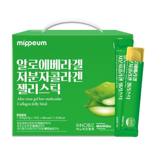 Mippeum Aloe Vera Collagen Jelly Stick – 60 стиков, 1,2 кг