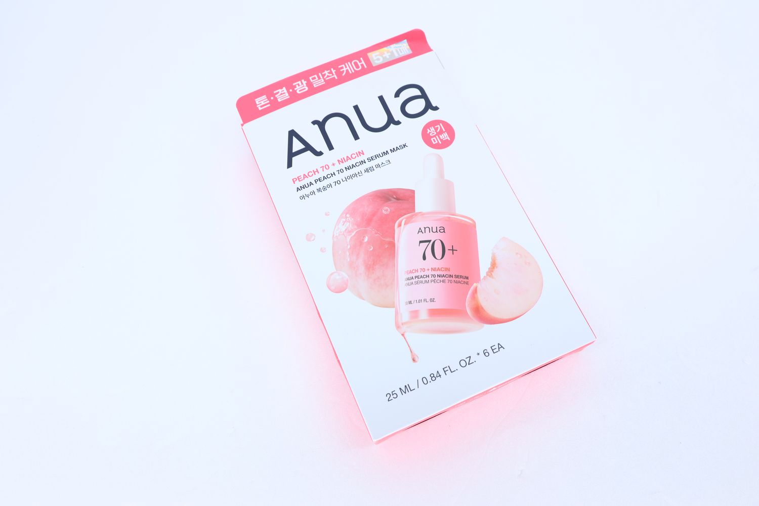 371573 Anua Peach 70 + Niacin Serum Mask 25ml*6ea